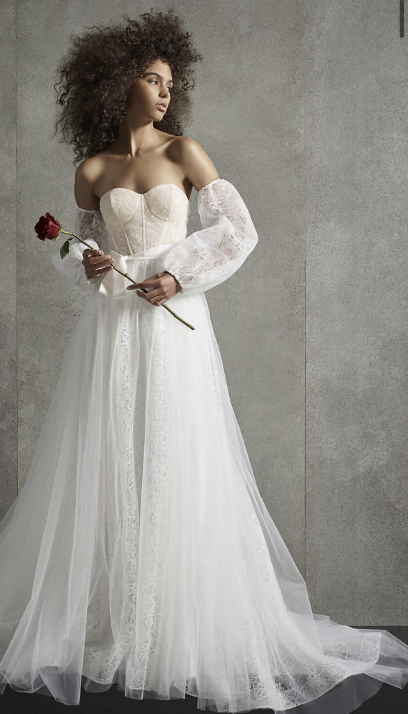 White by Vera Wang Dutch Lace Corset Wedding Dress boho elopement dresses under $500