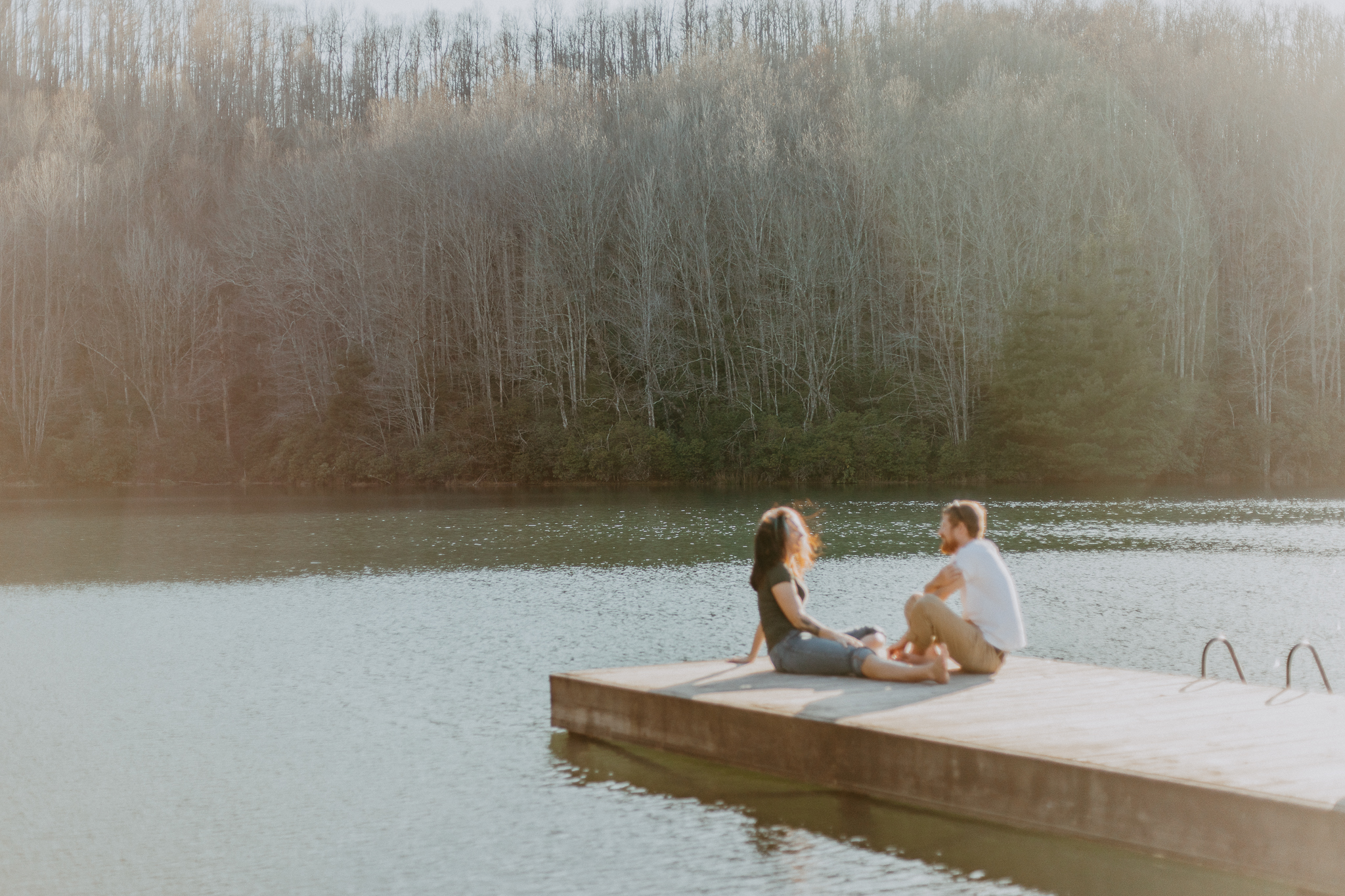 asheville lake couples photography
